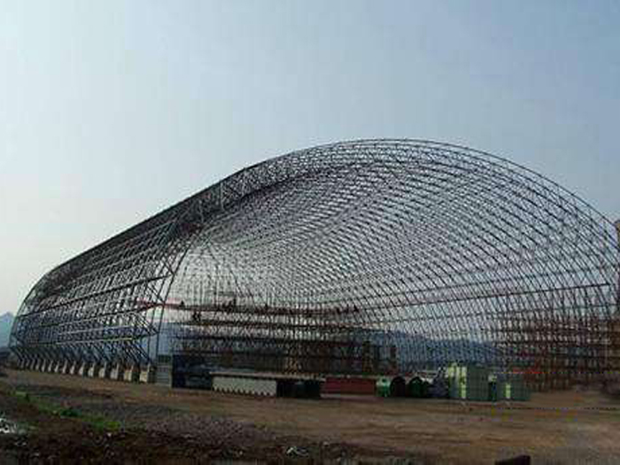 供應(yīng)料場儲料大棚網(wǎng)架