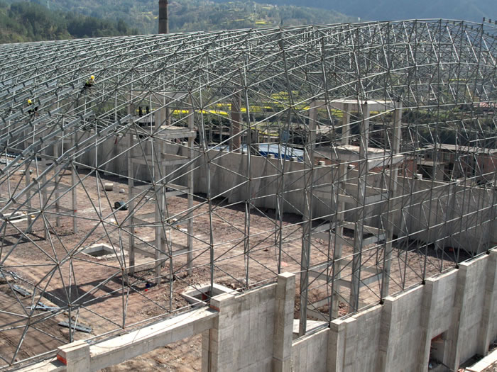 萬源煤棚網(wǎng)架安裝